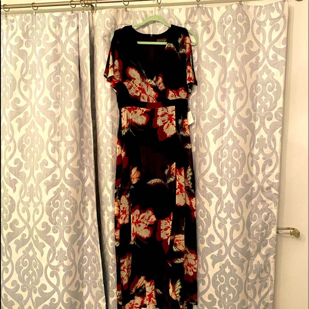 Luxology empire waist wrap dress